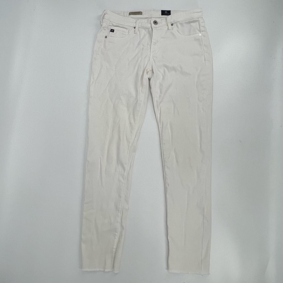 AG Adriano Goldschmied White The Legging Super Skinny Ankle Jean Size 27 Women’s - Picture 1 of 7